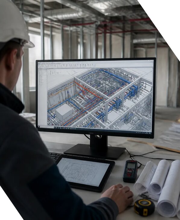 Создание BIM модели инженерных сетей для объектов в Химках